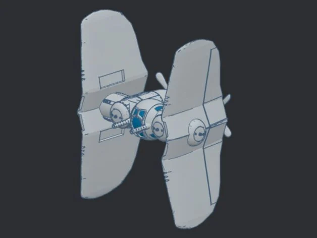 WWII Sci-Fi Kitbash:Ball Turret "Tie Fighter"