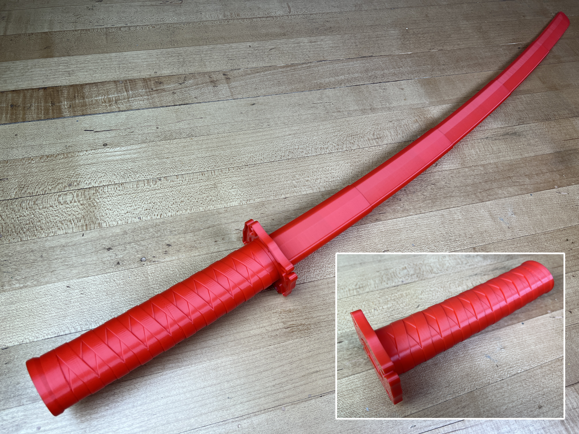 Collapsing katana v2 (print-in-place)