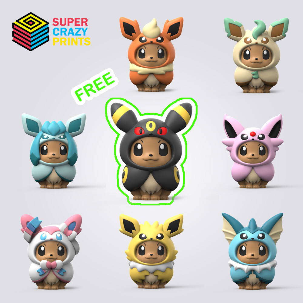 Poncho Eevee - Umbreon