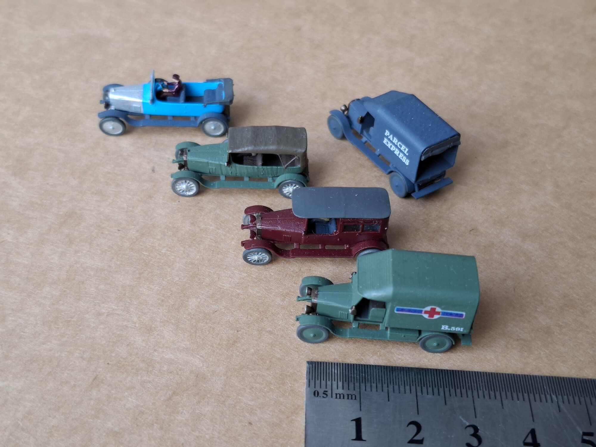 Vauxhall type D, 1912-1922, scale 1-148