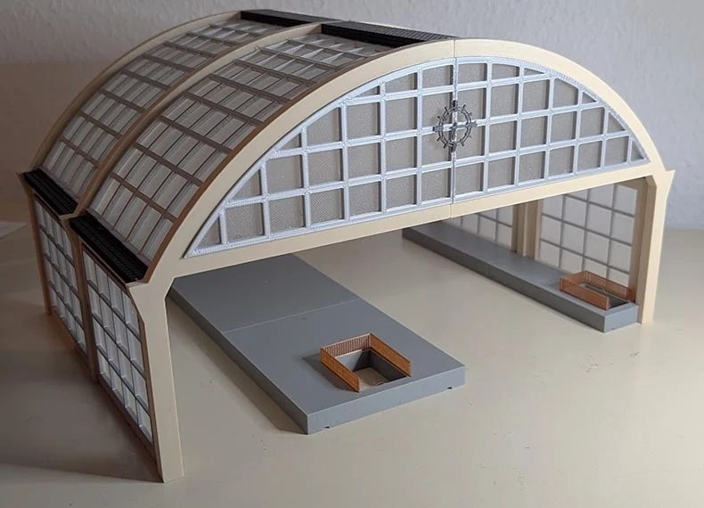 Modular station hall H0 scale