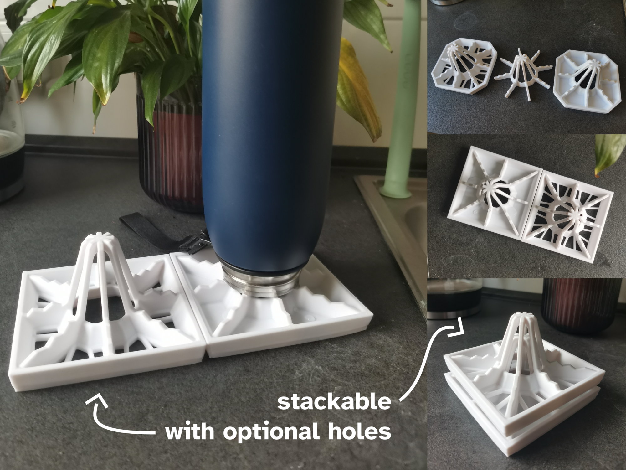 Stackable bottle drying rack (5 variations)