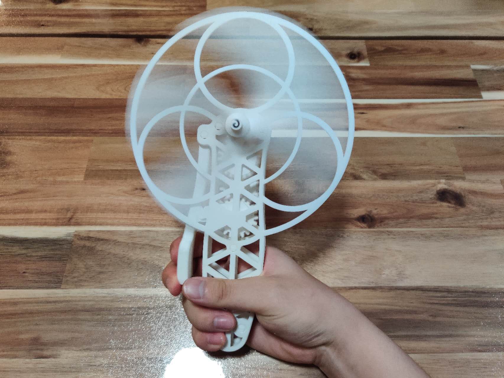 Squeeze Fan Ruggedized! (Not a solution to an electric fan!)