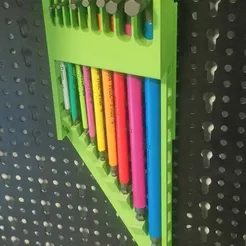 Hanging Allen Key (Hex Key) Holder for pegboard