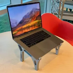 Laptop stand, elevated